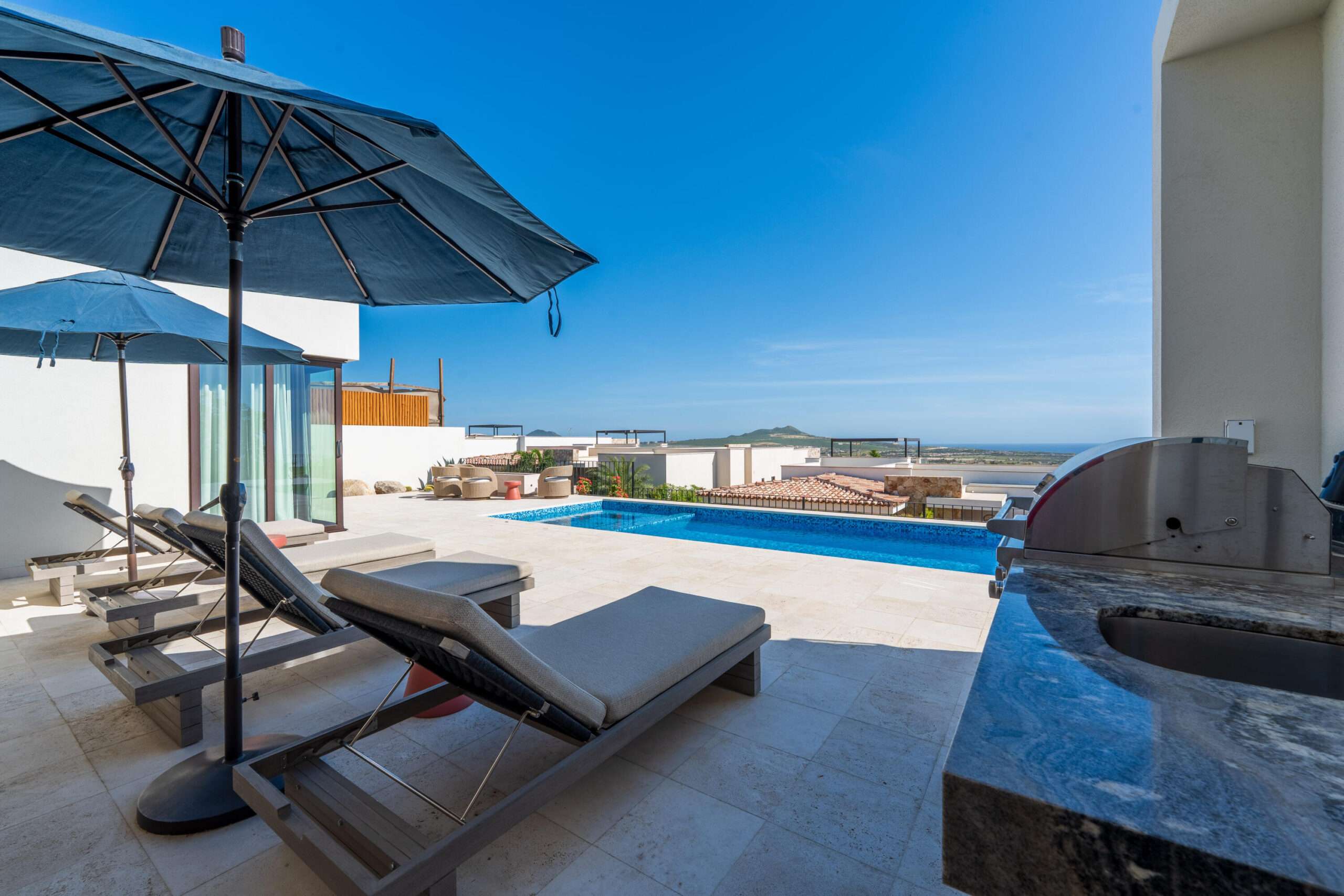 Cabo Golf Las Terrazas Discover elevated coastal living at Las Terrazas 14 in Diamante, Cabo San Lucas. This fully furnished and equipped home features 4 bedrooms, 4.5 baths, a spacious living and dining area, and a large gourmet kitchen perfect for hosting. Enjoy your private pool with wide-open for sale