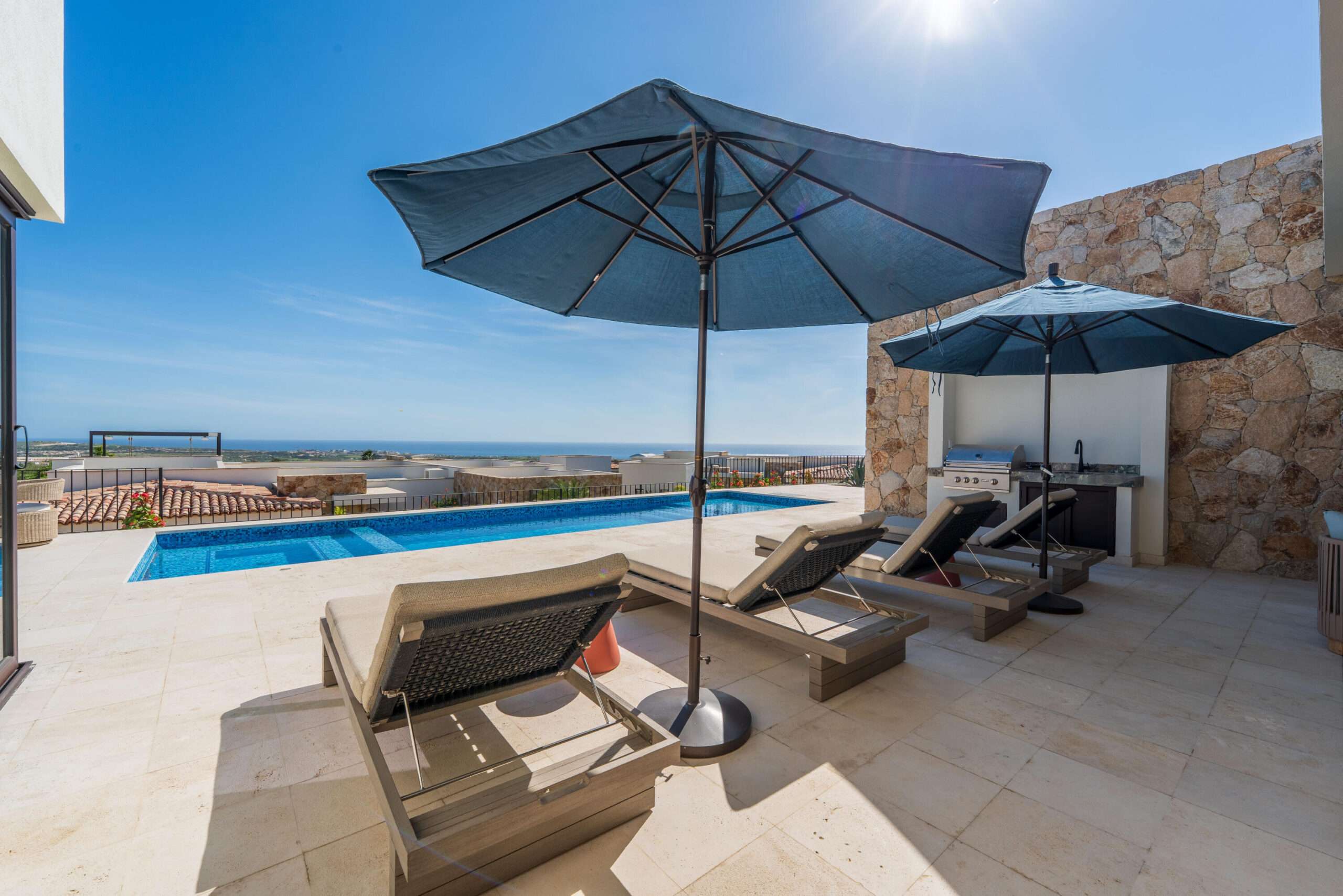Cabo Golf Las Terrazas Discover elevated coastal living at Las Terrazas 14 in Diamante, Cabo San Lucas. This fully furnished and equipped home features 4 bedrooms, 4.5 baths, a spacious living and dining area, and a large gourmet kitchen perfect for hosting. Enjoy your private pool with wide-open for sale