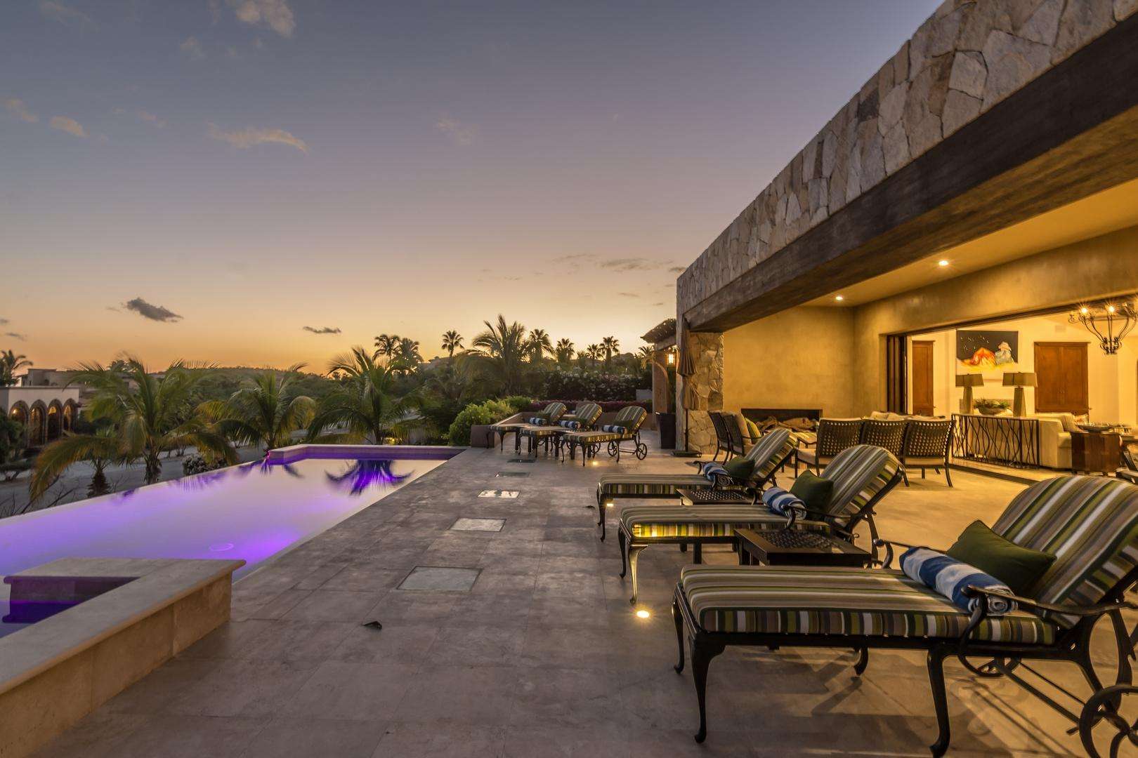 Cabo Golf Section 1- Las Colinas A true one-of-one, The Nivel Estate is a bold architectural statement where scale, craftsmanship, and innovation converge. Spanning 18,000 square feet of seamless indoor-outdoor living, the home was recently featured in The Wall Street Journal. Perched atop Querencia Golf and Beach Club, it commands sweeping 270-degree for sale