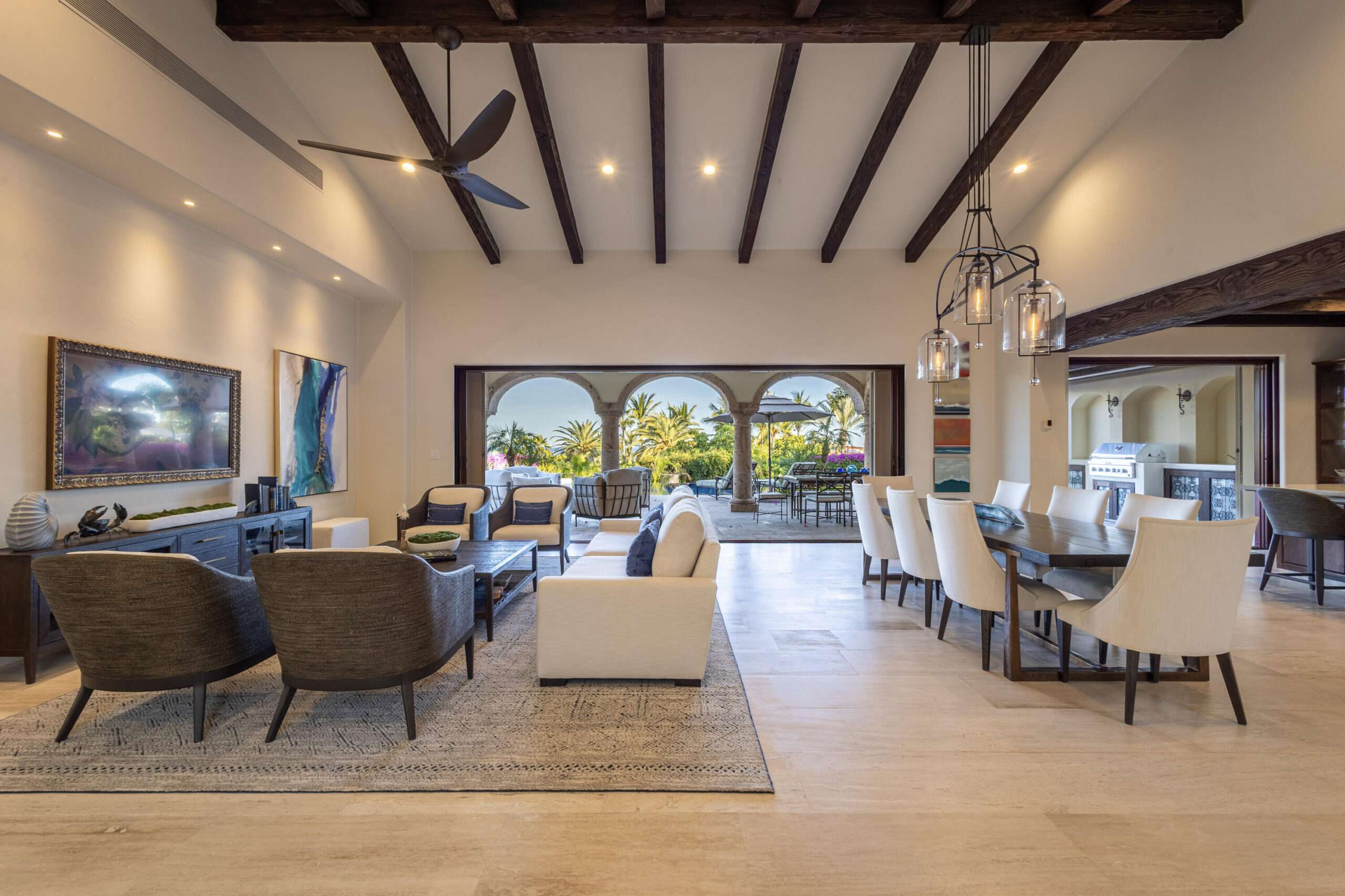 Cabo Golf Fundadores Experience the pinnacle of coastal living at Casa Bokke, a stunning contemporary estate perched directly on the 4th hole of the Jack Nicklaus Signature Ocean Course. This residence perfectly balances the lush greens of world-class golf with unobstructed, ocean for sale