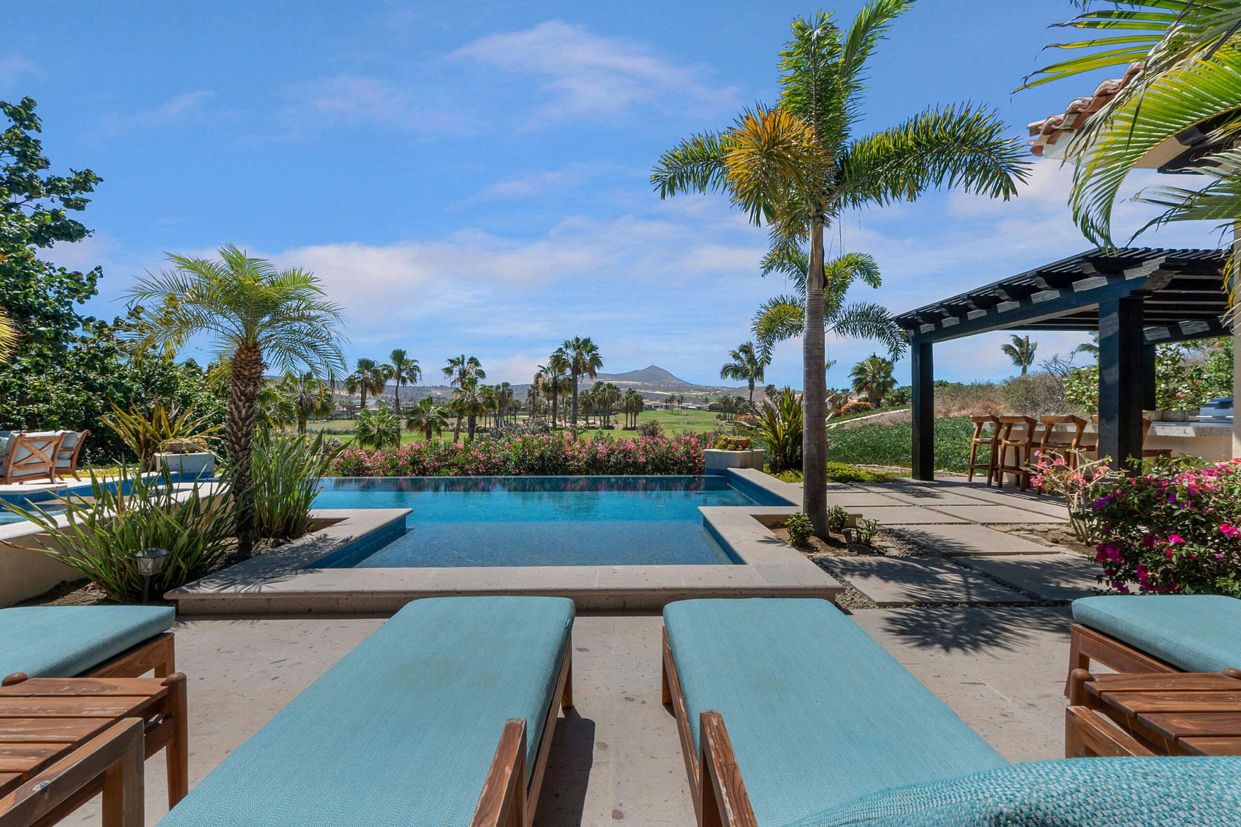 Cabo Golf Golf Villas Best priced Golf Villa currently available in Diamante! Located along the Oasis Short Course, Villa 35 presents an exceptional opportunity to own in one of Los Cabos' most prestigious private communities.This beautifully maintained 4 bedroom, 4 bathroom villa offers approximately 4,250 sqf. of air conditioned living space and over 6,300 sqft of total construction. Designed around a stunning central courtyard, the home seamlessly blends indoor and outdoor living, creating the perfect setting for entertaining and enjoying the Cabo lifestyle.Never rented and meticulously cared for, this move in ready residence features numerous upgrades and improvements throughout. Enjoy direct access to Diamante's world class amenities, including the Dunes Course, Tiger Woods designed El Cardo nal, the Oasis Short Course, the Crystal Lagoon, private beach access, fitness facilities, dining venues, and 24-hour gated security.Golf Villa 35 represents one of the best values currently available in Diamante. Whether you're looking for a luxury second home, full time residence, or investment property, this turnkey villa offers an unmatched combination of location, condition, and value. for sale