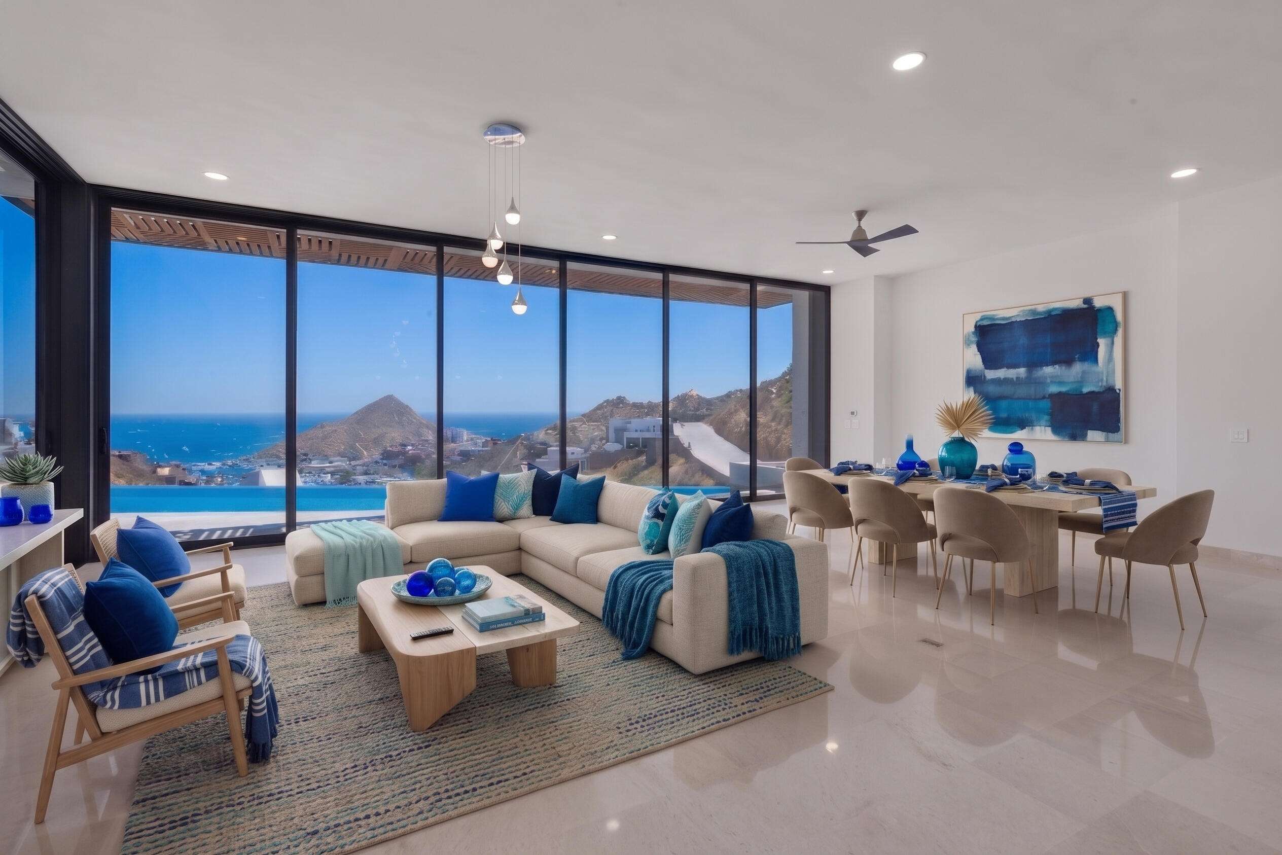 Cabo Golf Golf Villas Best priced Golf Villa currently available in Diamante! Located along the Oasis Short Course, Villa 35 presents an exceptional opportunity to own in one of Los Cabos' most prestigious private communities.This beautifully maintained 4 bedroom, 4 bathroom villa offers approximately 4,250 sqf. of air conditioned living space and over 6,300 sqft of total construction. Designed around a stunning central courtyard, the home seamlessly blends indoor and outdoor living, creating the perfect setting for entertaining and enjoying the Cabo lifestyle.Never rented and meticulously cared for, this move in ready residence features numerous upgrades and improvements throughout. Enjoy direct access to Diamante's world class amenities, including the Dunes Course, Tiger Woods designed El Cardo nal, the Oasis Short Course, the Crystal Lagoon, private beach access, fitness facilities, dining venues, and 24-hour gated security.Golf Villa 35 represents one of the best values currently available in Diamante. Whether you're looking for a luxury second home, full time residence, or investment property, this turnkey villa offers an unmatched combination of location, condition, and value.What Makes Golf Villa 35 Special!!Beyond its exceptional value and prime location within Diamante, Golf Villa 35 offers several advantages that set it apart from other villas in the community:- All-Day Sunshine. The villa enjoys excellent sun exposure throughout the day, creating a bright and inviting outdoor living experience. Many neighboring properties receive significantly less afternoon sun.- Protected Location. The home's orientation provides natural protection from prevailing winds and weather, offering additional comfort and peace of mind during storm season.Elevated Position & Enhanced Privacy. Perched higher than many surrounding villas, the property enjoys superior for sale